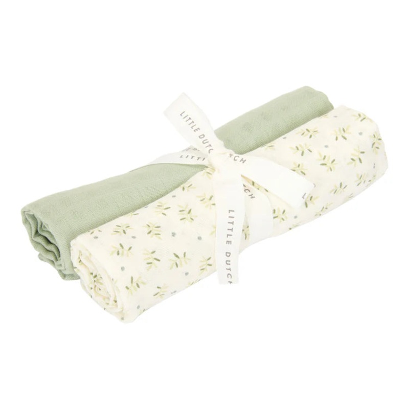 Swaddles muslin 70 x 70 cm Blueberry Leaves & Sage