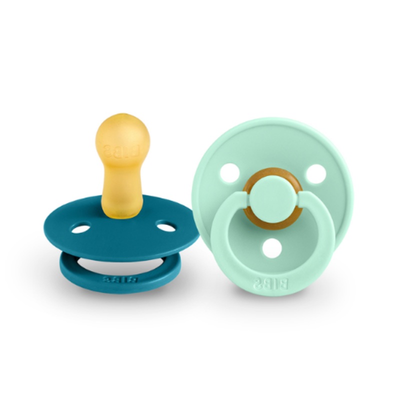 Bibs Dummy Mint & Forest Lake 1