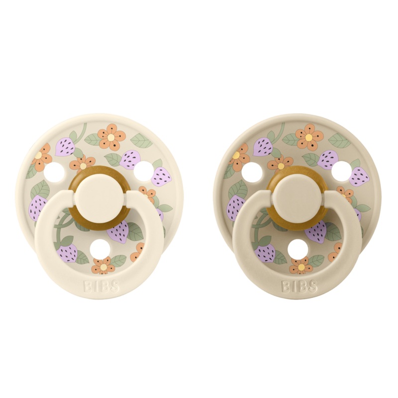 BIBS Dummy Liberty Strawberries & Cream – Ivory Mix 1