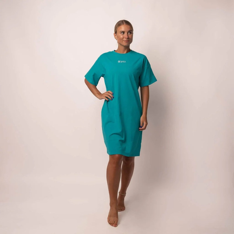 Teal T-Shirt Dress S
