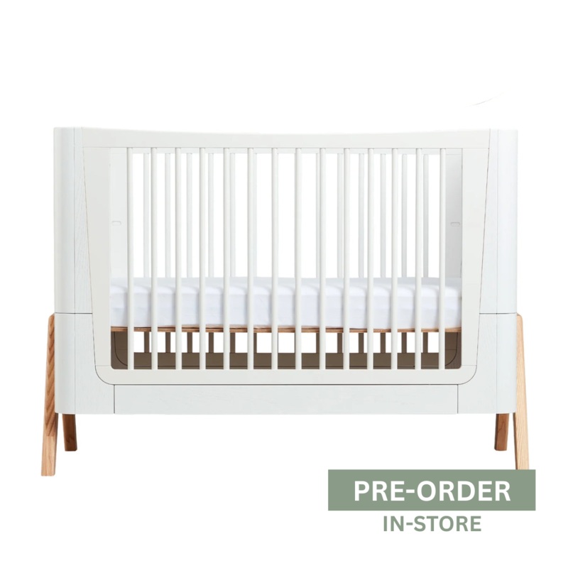 Hera Convertible Cot Bed Scandi White & Natural
