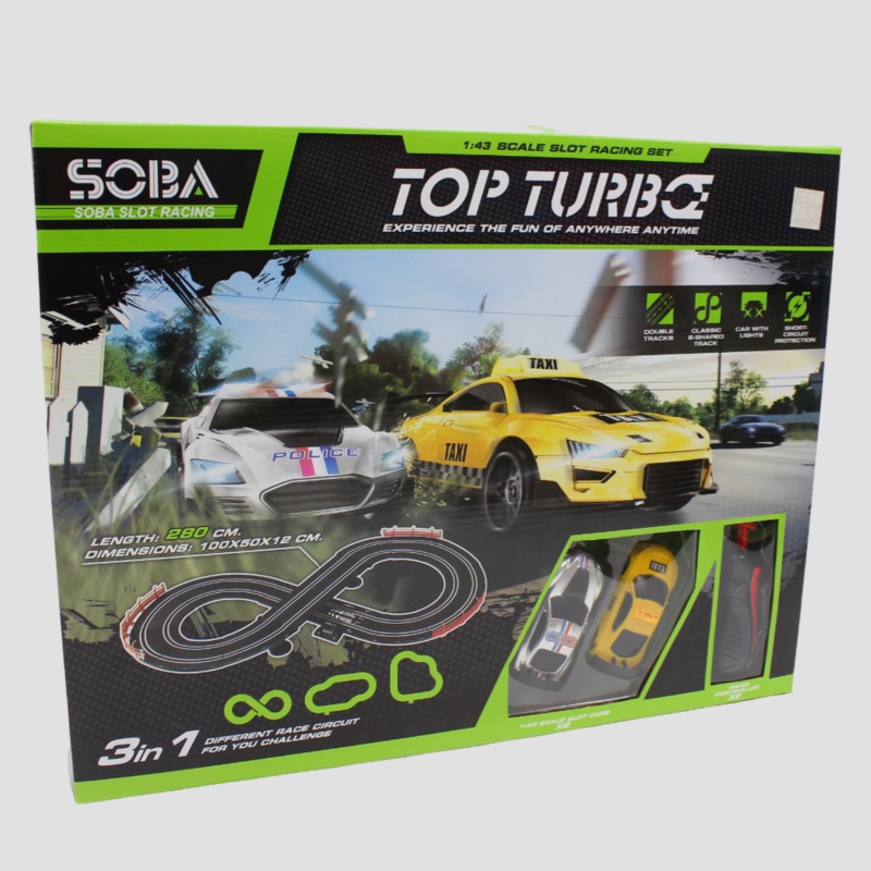 Autotrack-Turbo: Eight  280 cm Racing Playset