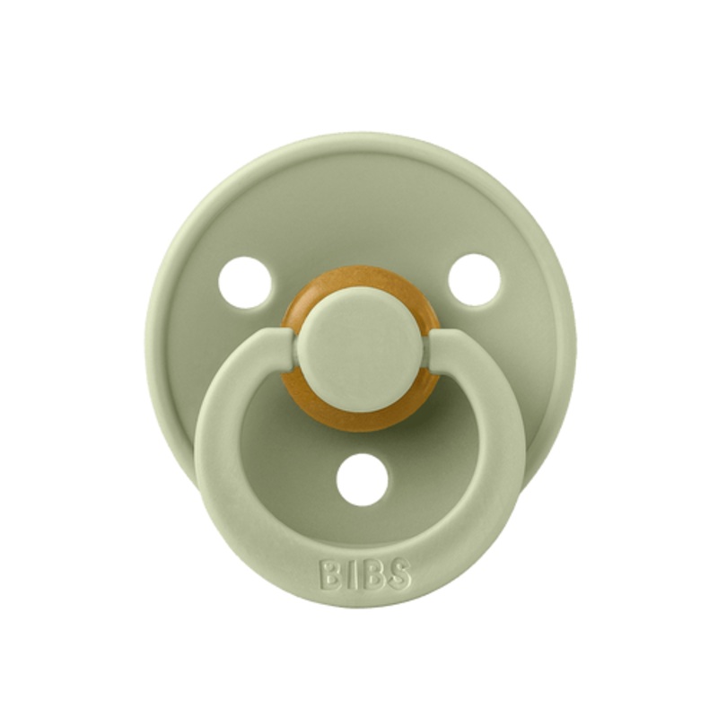BIBS Color Baby Pacifier  1-Pack Latex – Size 2 – Sage)