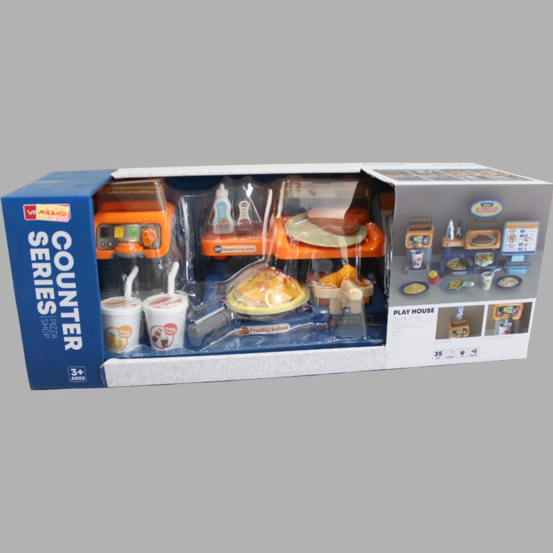 Counter Series With Light & Sound  Pizza Shop  35 Pcs