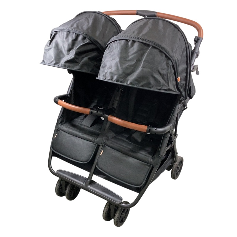 Zoe The Twin V2 Double Stroller, 2024, Black