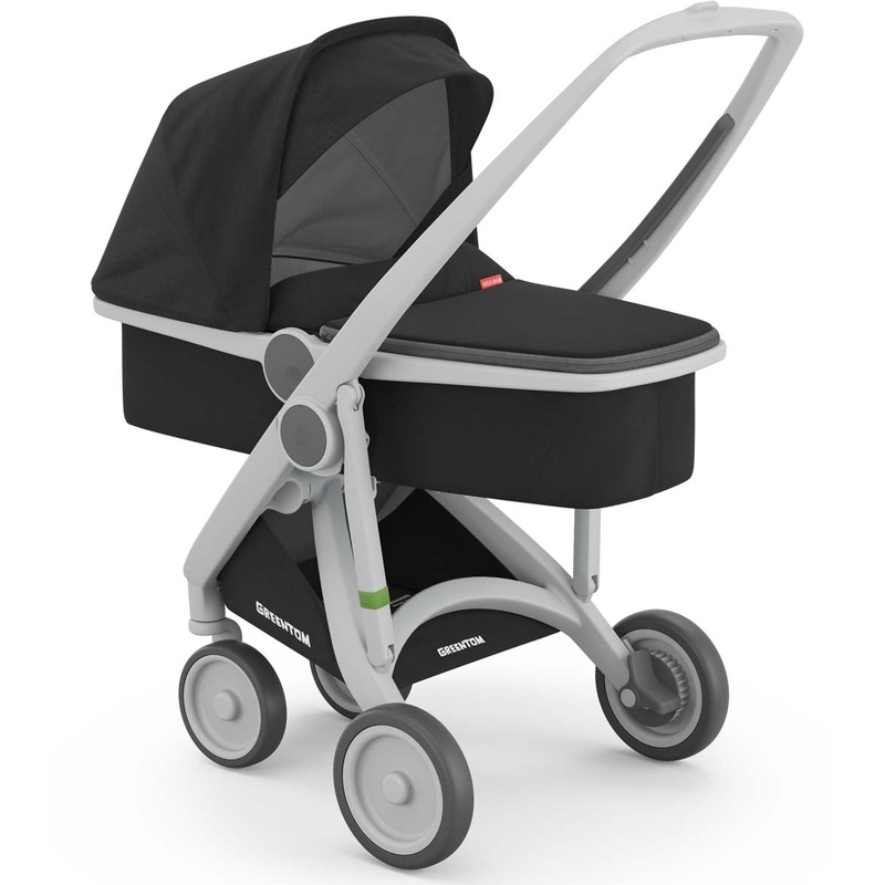 Greentom Carrycot Stroller – Grey/Black