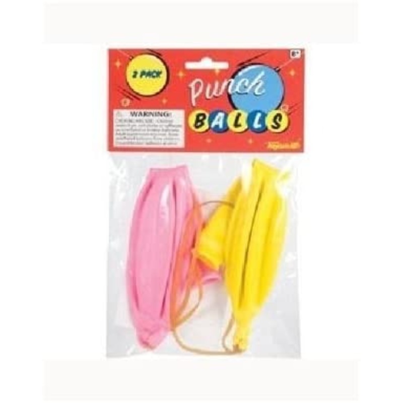 Toysmith Pack of 2 Classic Punch Ball Balloons Bouncy Fun