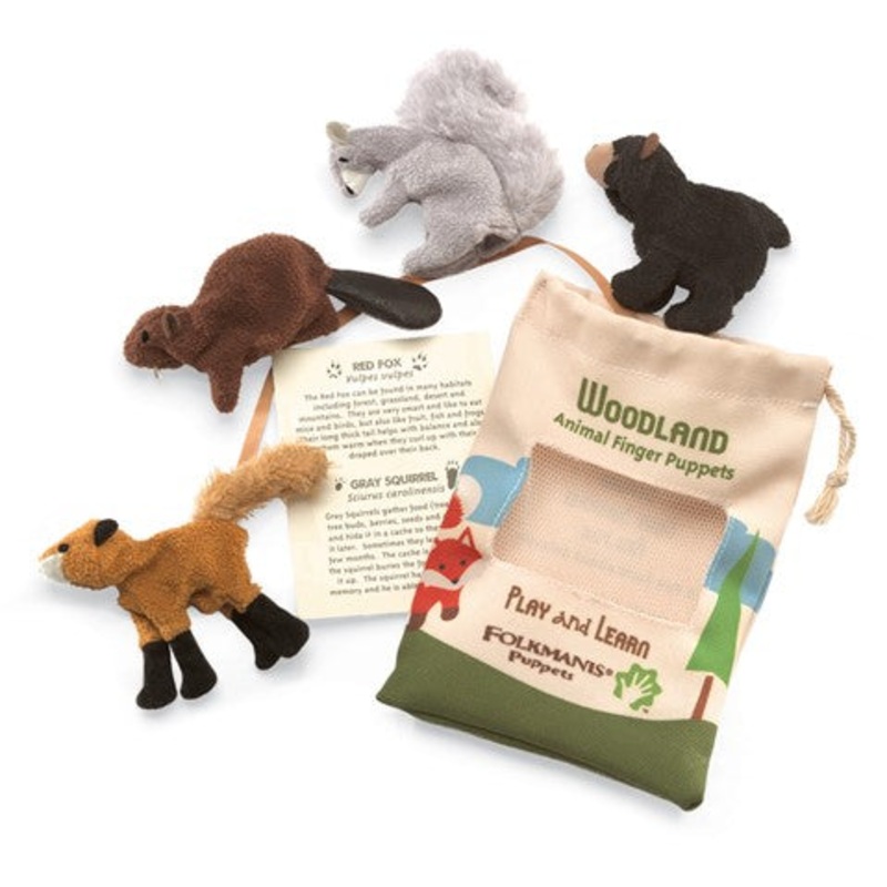 Woodland Animal Puppet Set