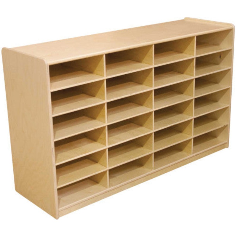 4″ Letter Tray Storage, 24-Slot, without Trays