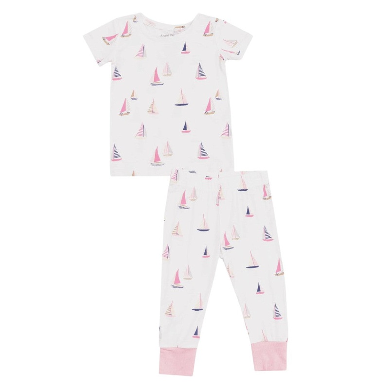Pajama Set Sailboats Pink