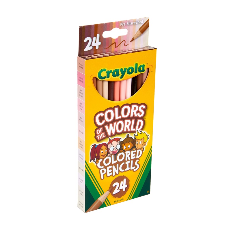 Crayola Colors of the World Skin Tone Colored Pencils, 24 Count