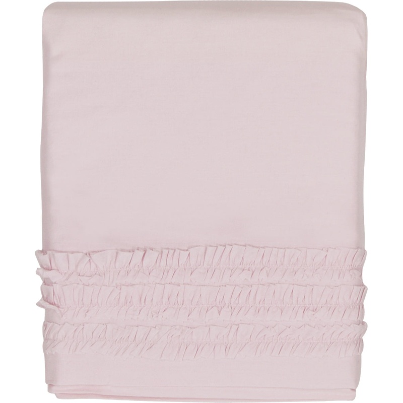 Hello Spud Crib Skirt – Petite Ruffle Pink
