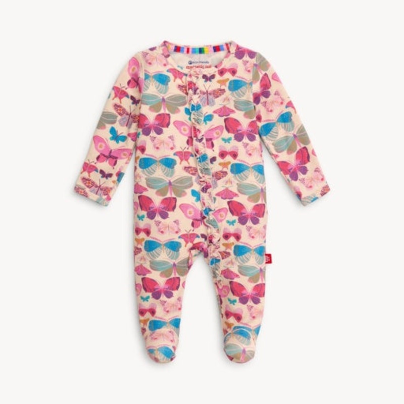 Magnetic Me All A-Flutter Modal Footie With Ruffle