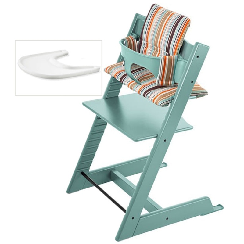 Stokke Tripp Trapp Bundle – Aqua / Signature Stripe