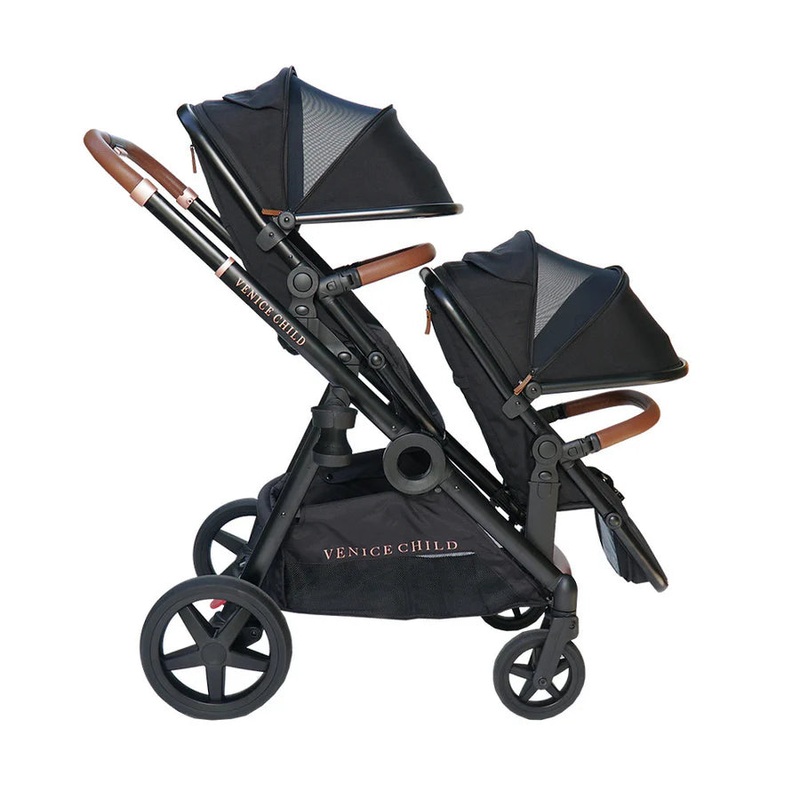 Venice Child Maverick Single to Double Stroller with 2nd Toddler Seat