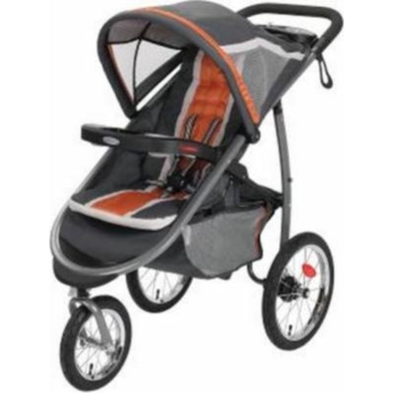 Graco FastAction Fold Click Connect Jogging Stroller – Tangerine