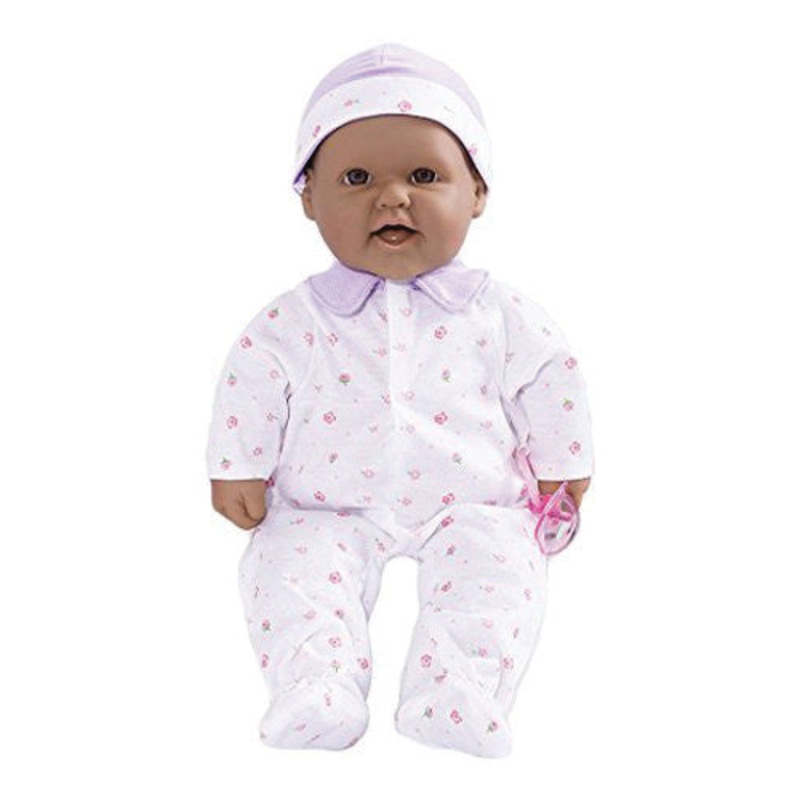 16″ La Baby Soft Baby Doll, Purple w/Pacifier, Hispanic