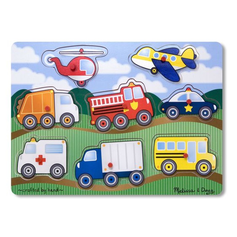 Vehicles Peg Puzzle – 8 Pieces