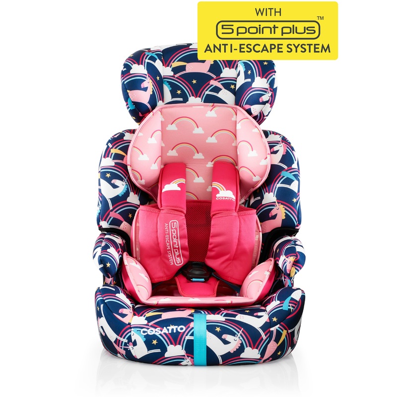 Zoomi Group 123 Car Seat Magic Unicorns