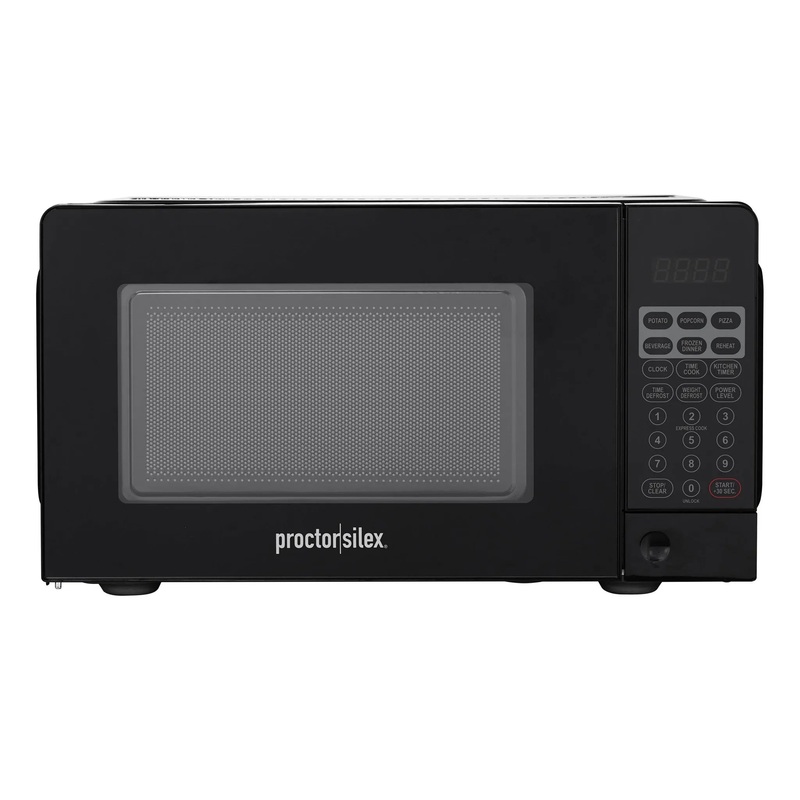 700W  Countertop Microwave Oven – Black