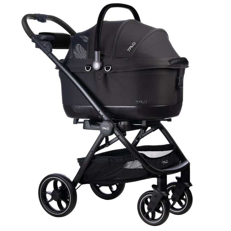 Tavo Pets Maeve iso6x Pet Car Seat Travel System – Black / Onyx
