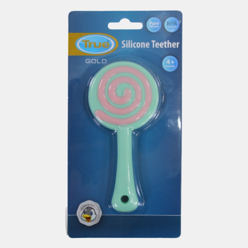 True Gold Silicone Teether  Mint Candy
