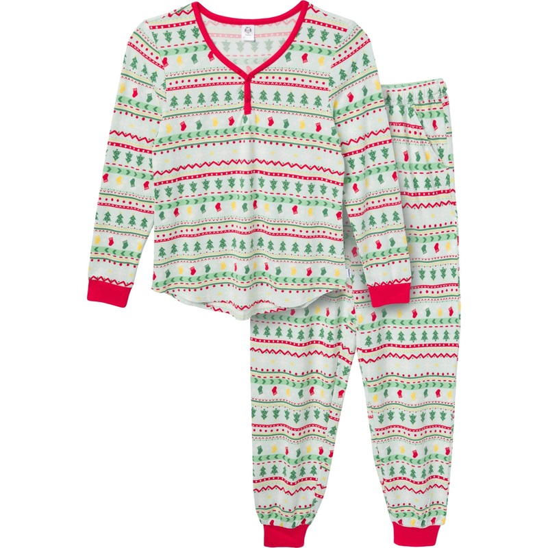 2-Piece Women’s Oh What Fun Fair Isle Hacci Pajama Set
