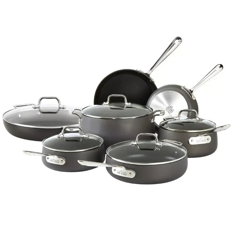 ALL-CLAD 12PC COOKWARE (See Description)