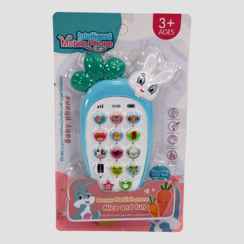 Carrot Music Phone  Interactive Fun for Babies, Babyblue