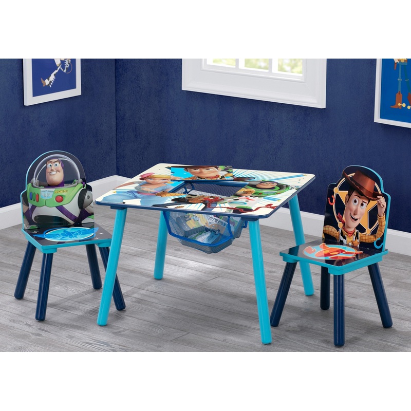 Toy Story 4 Table and Chair Set with Storage by Delta Children