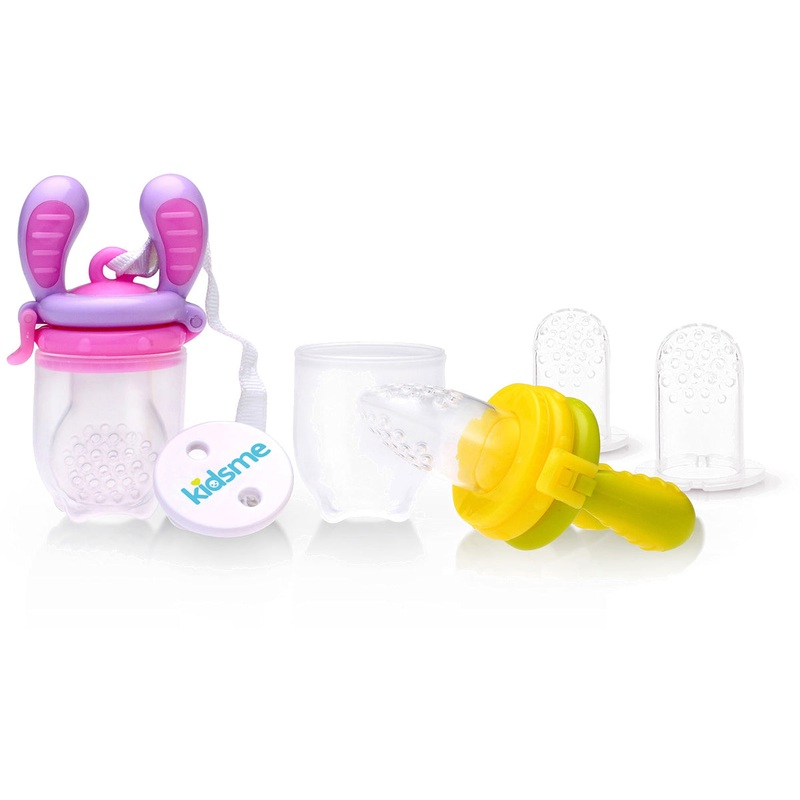 Kidsme Food Feeder Essential Set – Purple/Pink
