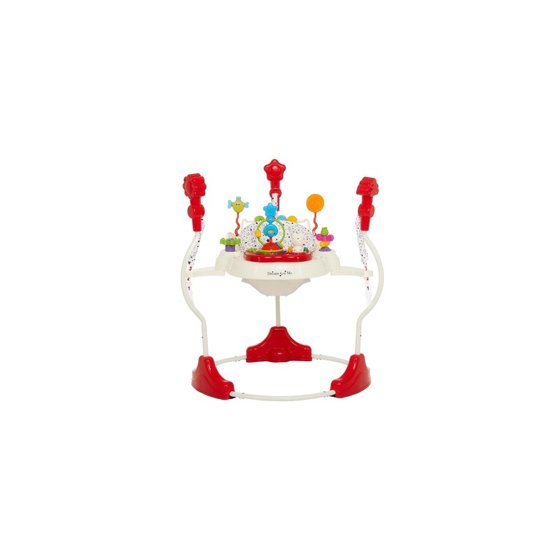 Zany 2-in-1 Baby Activity Center and Bouncer – White and Black Print