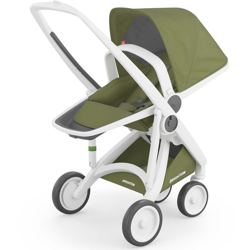 Greentom Reversible Stroller – White/Olive