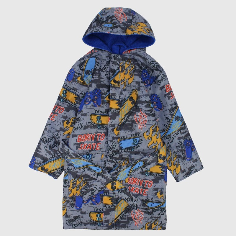 “Born To Skate” Waterproof Swim Robe