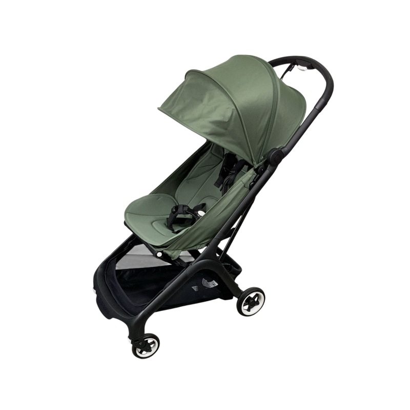 Bugaboo Butterfly Stroller, 2024, Black, Forest Green, Forest Green