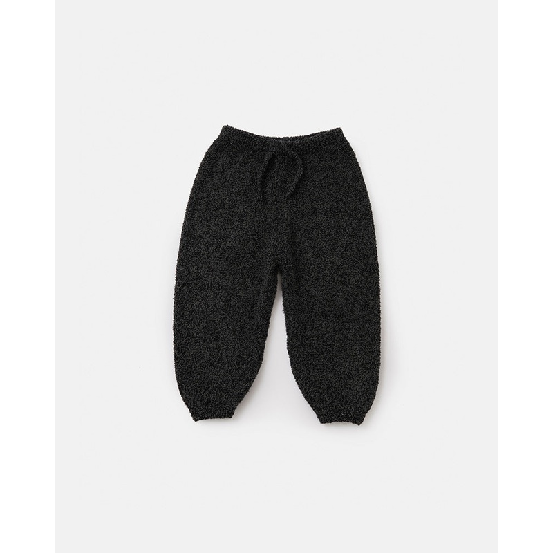 Fuzzy Boxy Lounge Pants – Black Melange