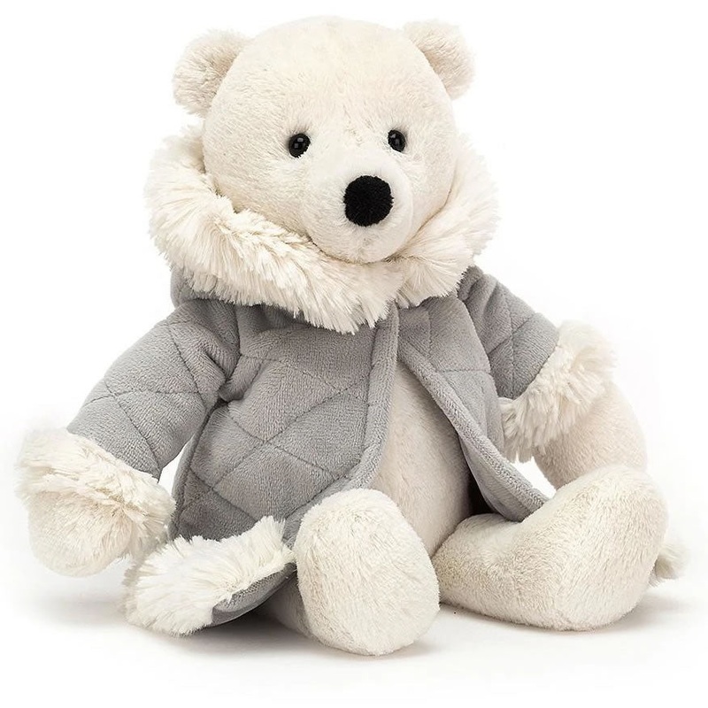 Jellycat Parkie Polar Bear, 10″