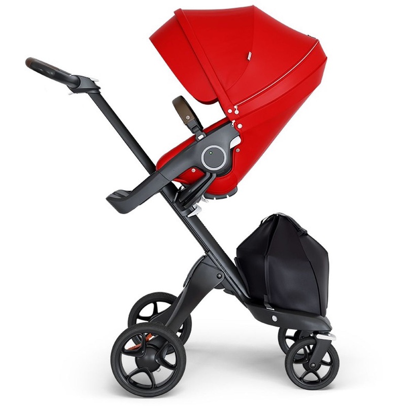 Stokke Xplory 6 Stroller – Red/Black/Brown