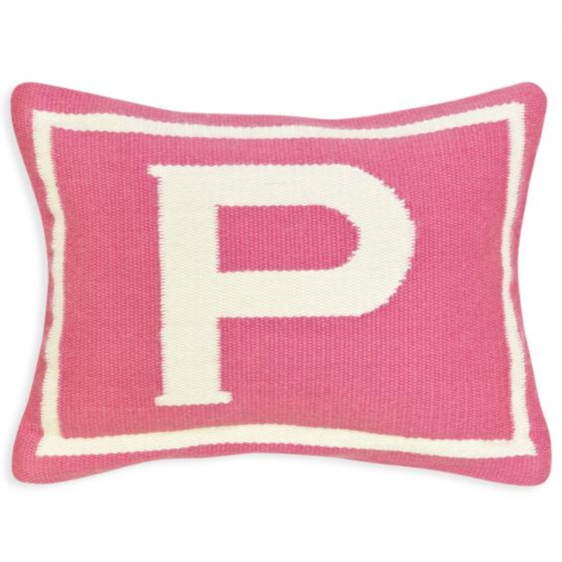 Jonathan Adler Junior Letter P Pillow in Pink