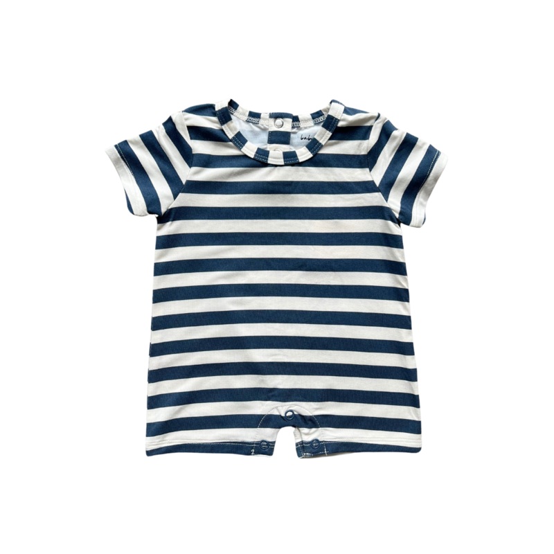 Tee Romper – Naval Stripe