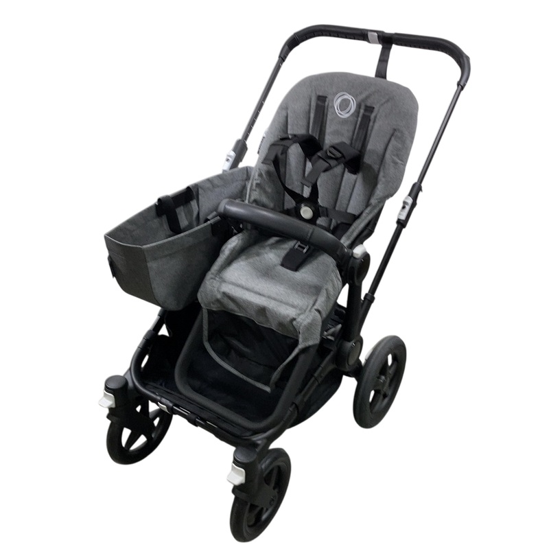 Bugaboo Donkey 5 Mono Stroller, Graphite, Grey Melange, 2024, without Canopy
