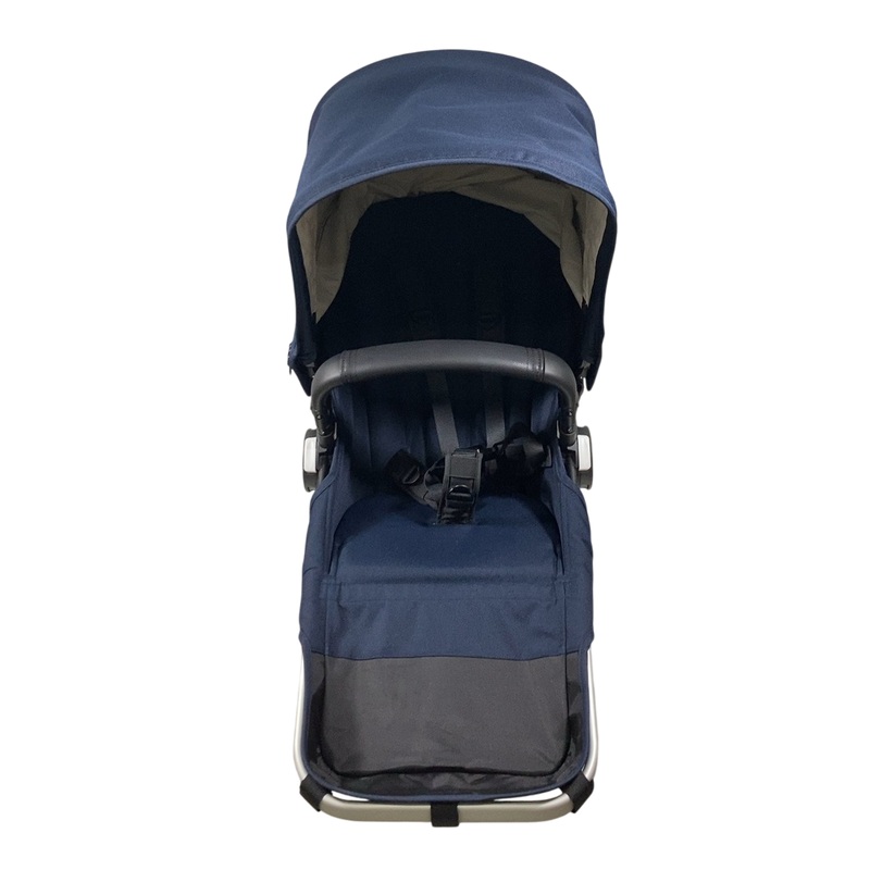 Bugaboo Donkey3 Duo Extension Set, Dark Navy-Dark Navy/Aluminum