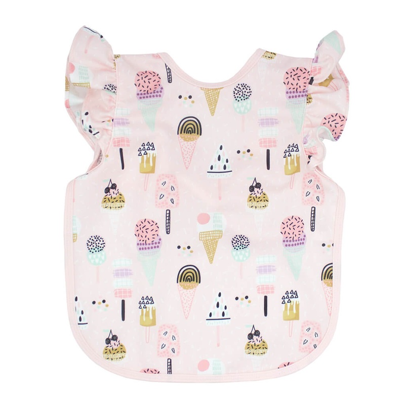 Flutter Bib Apron Pink Ice Cream