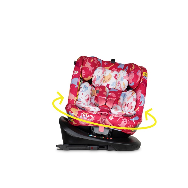 Get Set Gro i-Size 360 Car Seat Dino Delite