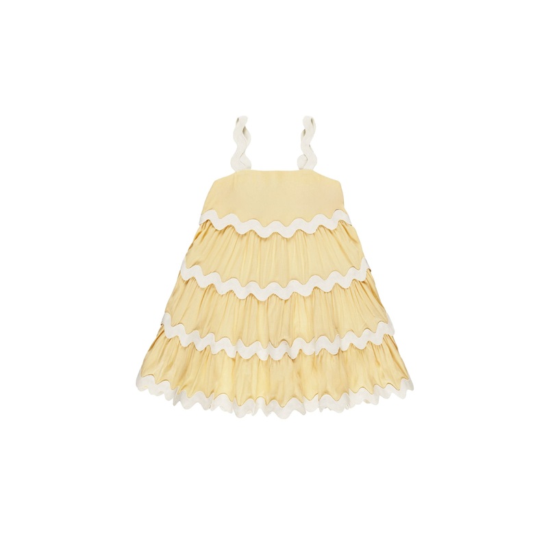 Rylee + Cru Ric Rac Dress – Yellow