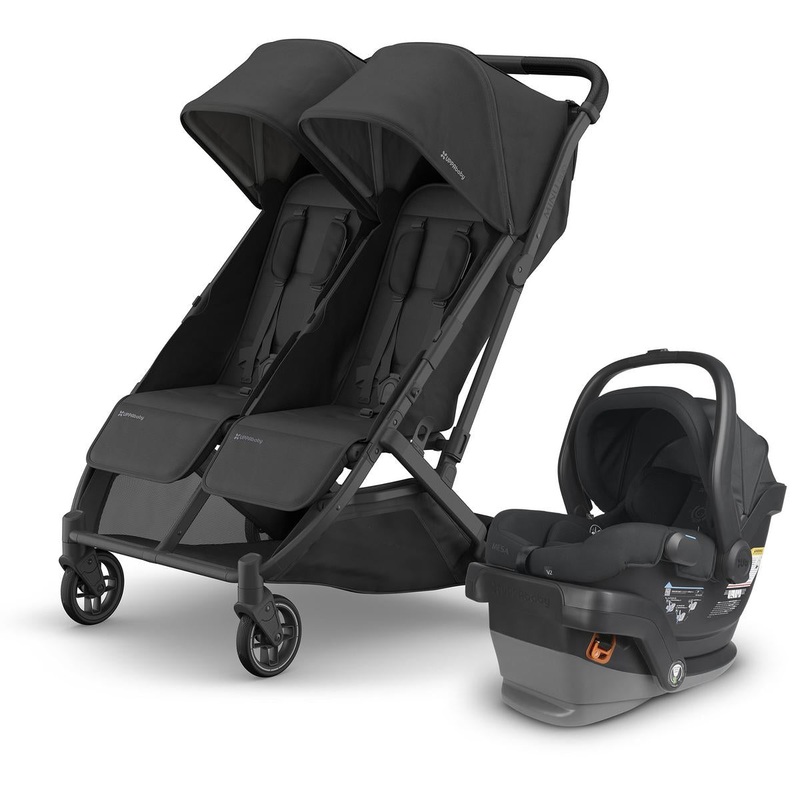 UPPAbaby Minu Duo Double Stroller + Mesa V2 Travel System Bundle – Jake / Jake