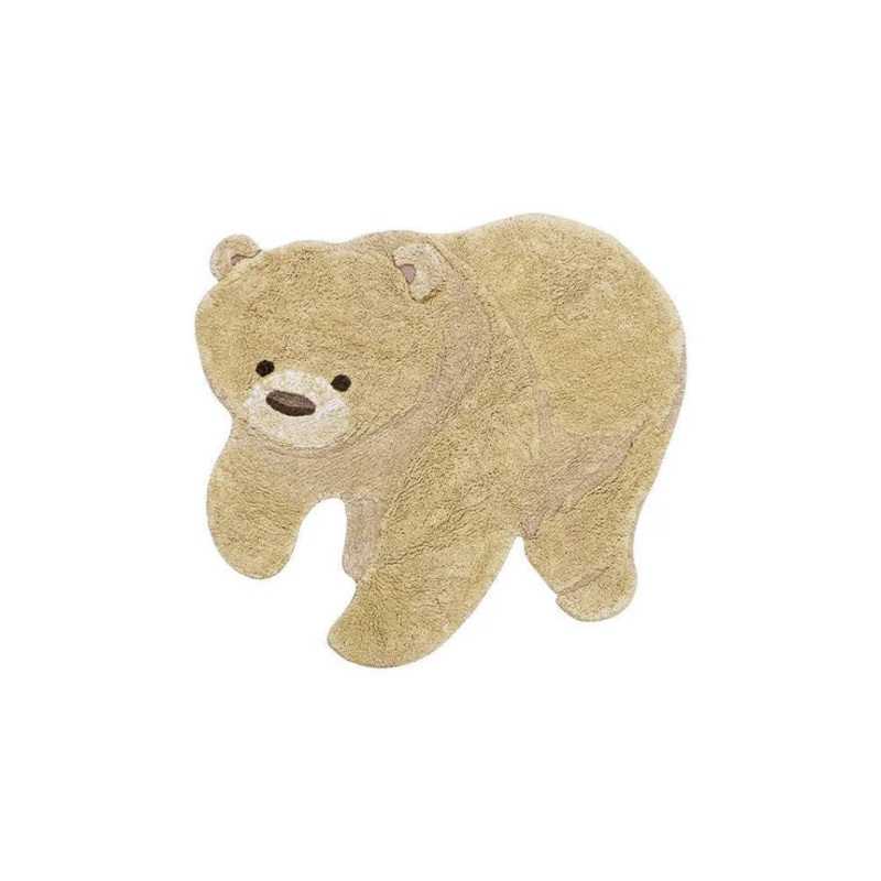 WASHABLE ANIMAL COTTON RUG BEAR