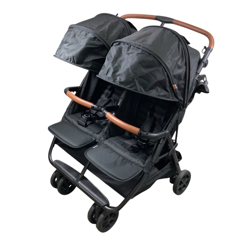 Zoe The Twin V2 Double Stroller, 2024, Black