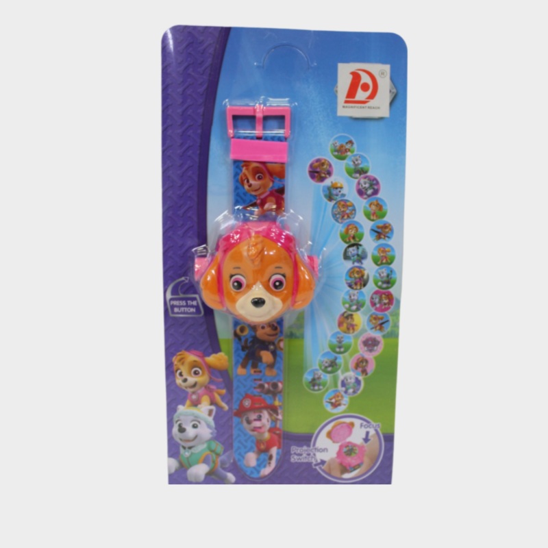 Paw Patrol Projection Watch  Pinkish Strap