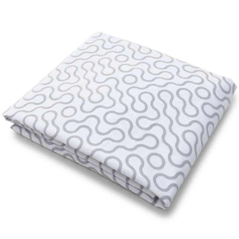 Spot On Square Join Organic Fitted Crib Sheet – Grey